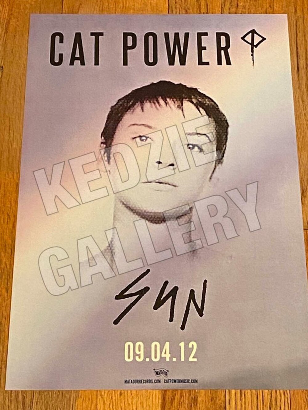 Cat Power 2012 9/4 Sun Album CD Vinyl LP Matador Records Store Promo Poster